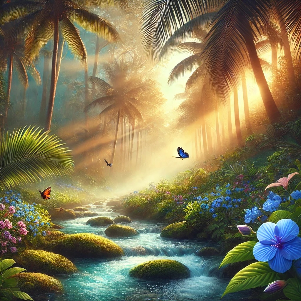 A peaceful nature scene representing healing and tranquility, inspired by the calming effects of hypnotherapy in Boca Raton, FL.